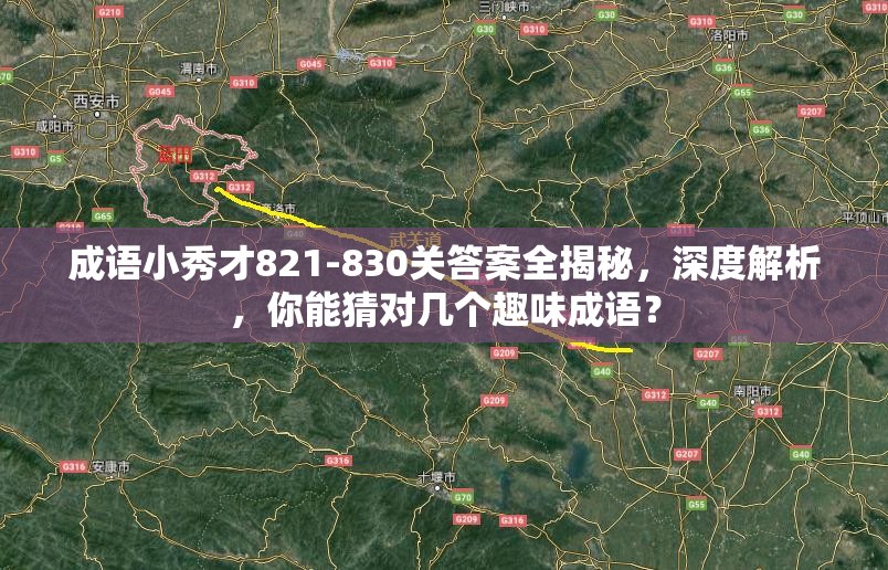 成语小秀才821-830关答案全揭秘，深度解析，你能猜对几个趣味成语？