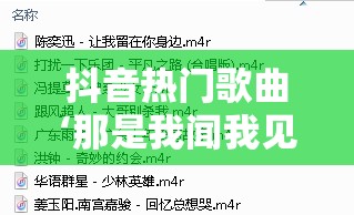 抖音热门歌曲‘那是我闻我见我心我念’到底是什么？探索其演变史专题