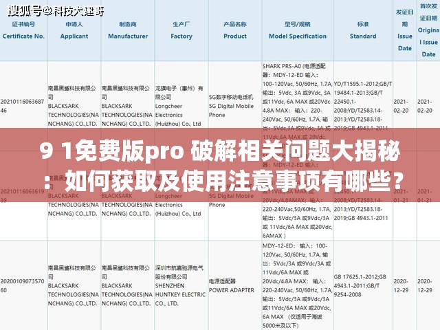 9 1免费版pro 破解相关问题大揭秘：如何获取及使用注意事项有哪些？