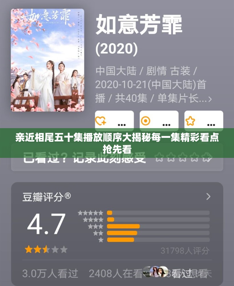 亲近相尾五十集播放顺序大揭秘每一集精彩看点抢先看