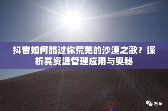 抖音如何路过你荒芜的沙漠之歌？探析其资源管理应用与奥秘