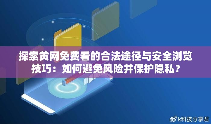 探索黄网免费看的合法途径与安全浏览技巧：如何避免风险并保护隐私？