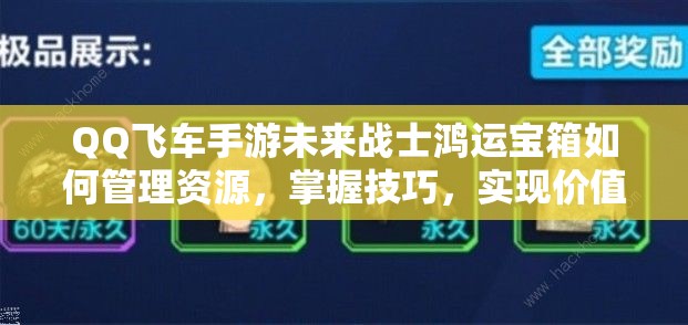 QQ飞车手游未来战士鸿运宝箱如何管理资源，掌握技巧，实现价值最大化？