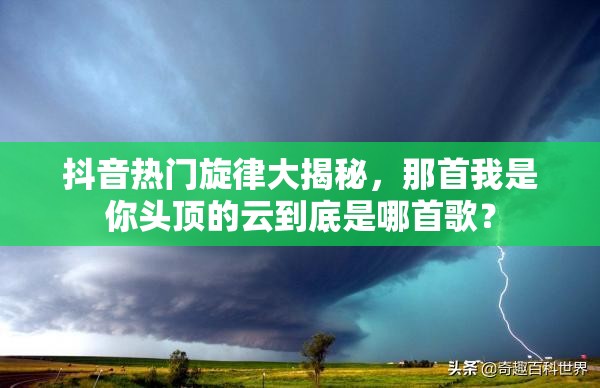 抖音热门旋律大揭秘，那首我是你头顶的云到底是哪首歌？