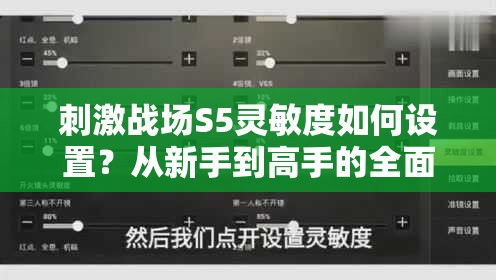 刺激战场S5灵敏度如何设置？从新手到高手的全面攻略揭秘！