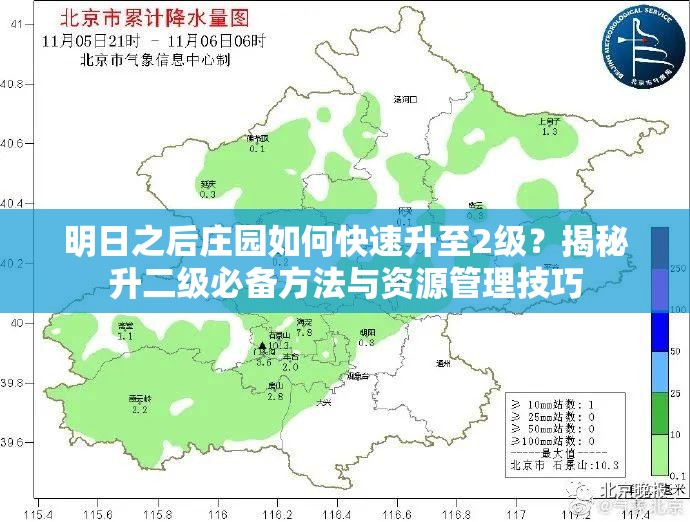 明日之后庄园如何快速升至2级？揭秘升二级必备方法与资源管理技巧