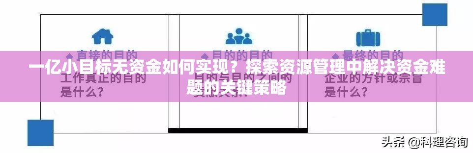 一亿小目标无资金如何实现？探索资源管理中解决资金难题的关键策略